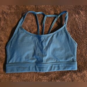Alphalete trident blue sports bra size small